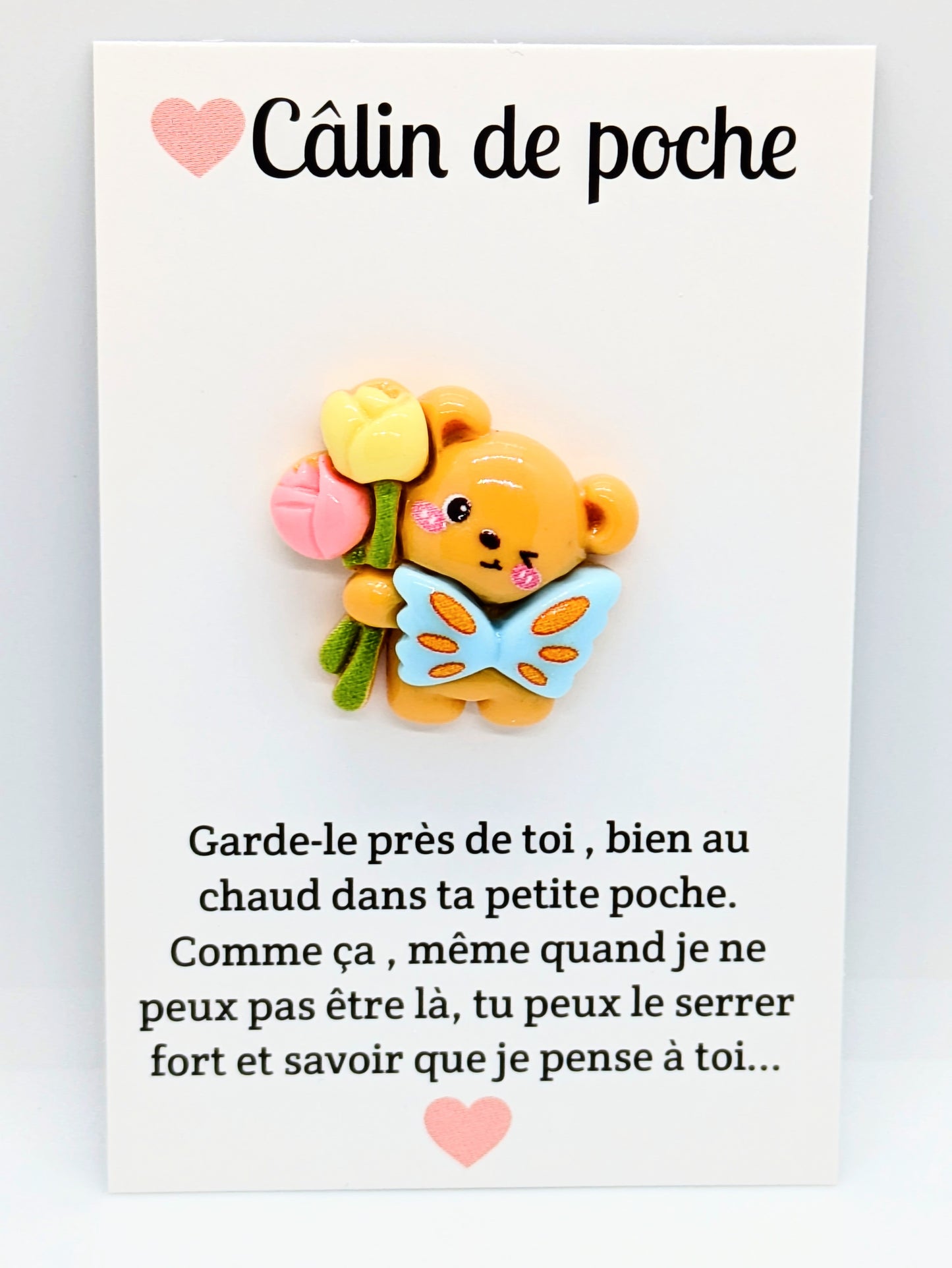 Câlin de poche ourson ref:A