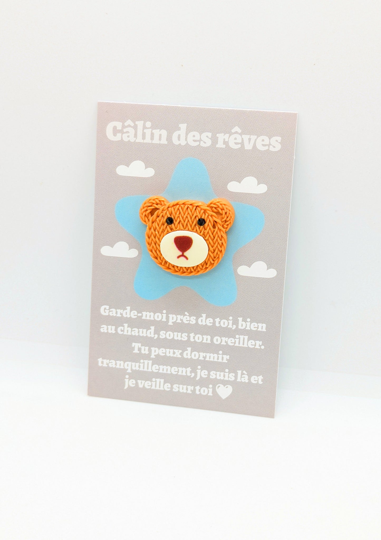Carte “Câlin de poche” – Petite attention, cadeau à offrir, collection