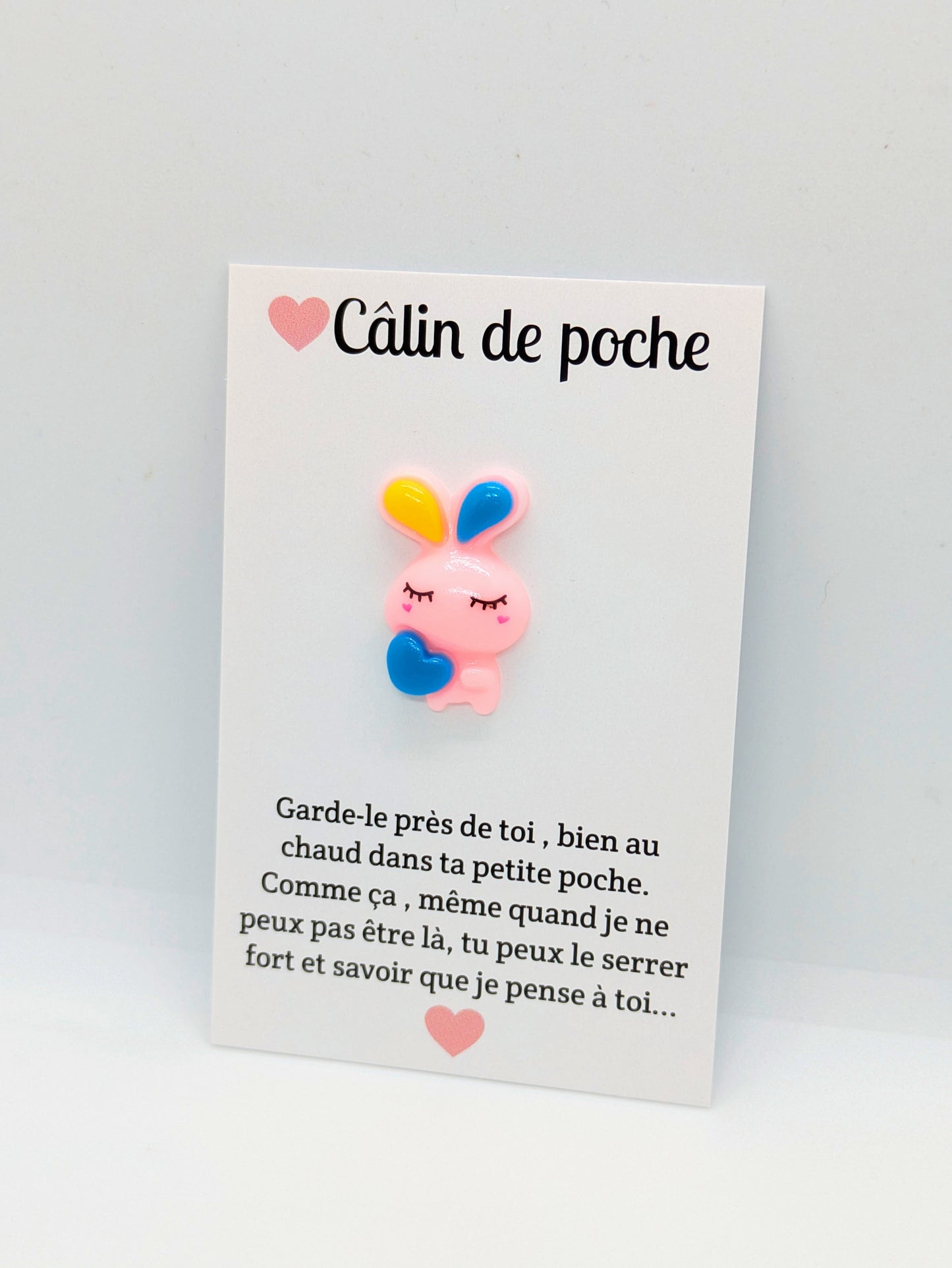 Carte “Câlin de poche” – Petite attention, cadeau à offrir, collection ref:A ref:A