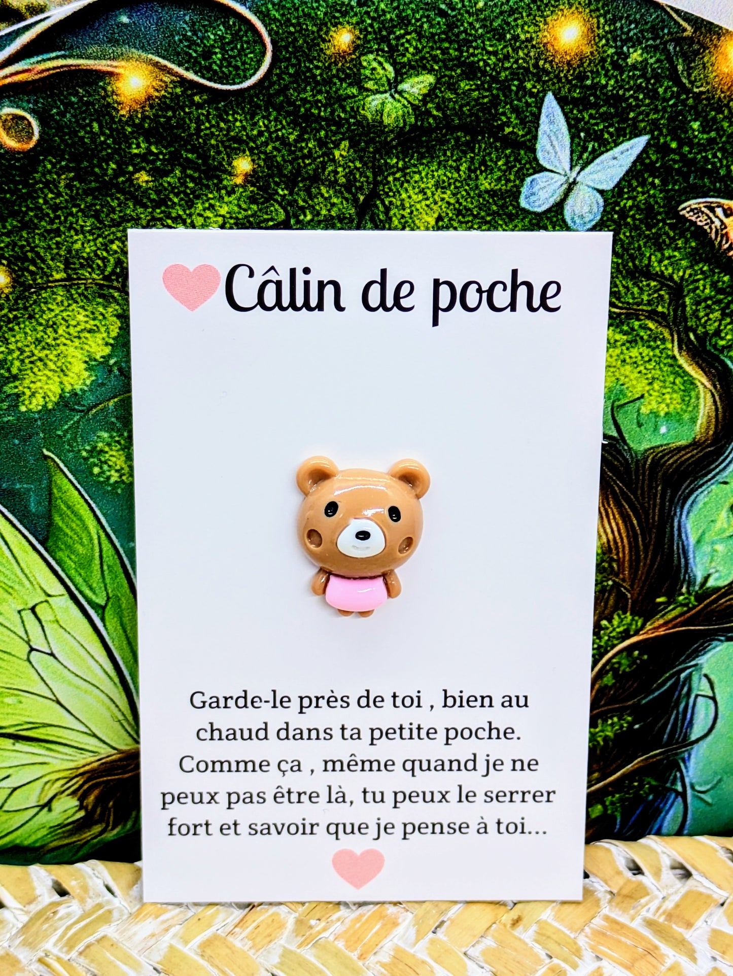 Câlin de poche ourson kawaii ref:A