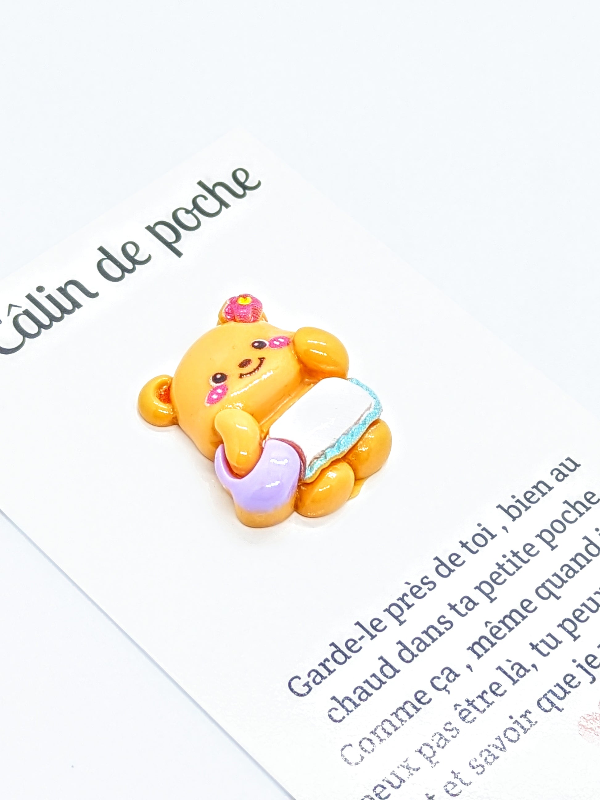 Câlin de poche ourson sac à main