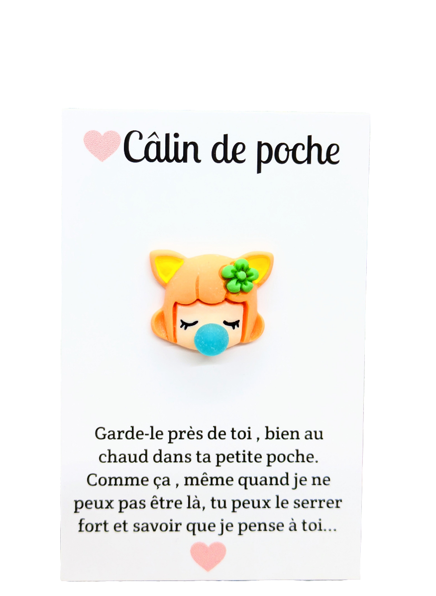 Câlin de poche chewing-gum orange