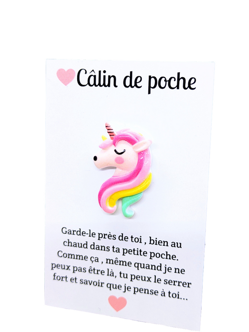 Câlin de poche licorne