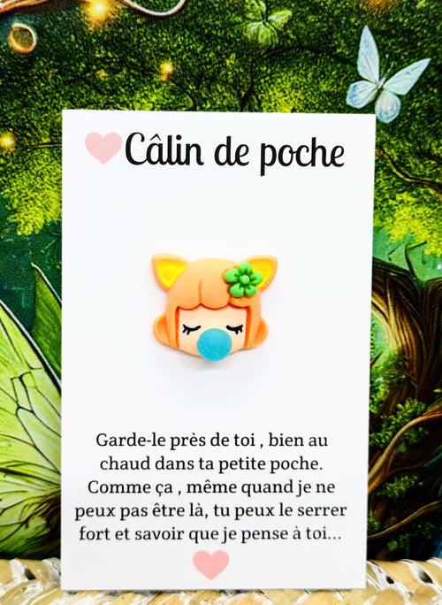 Câlin de poche chewing-gum orange