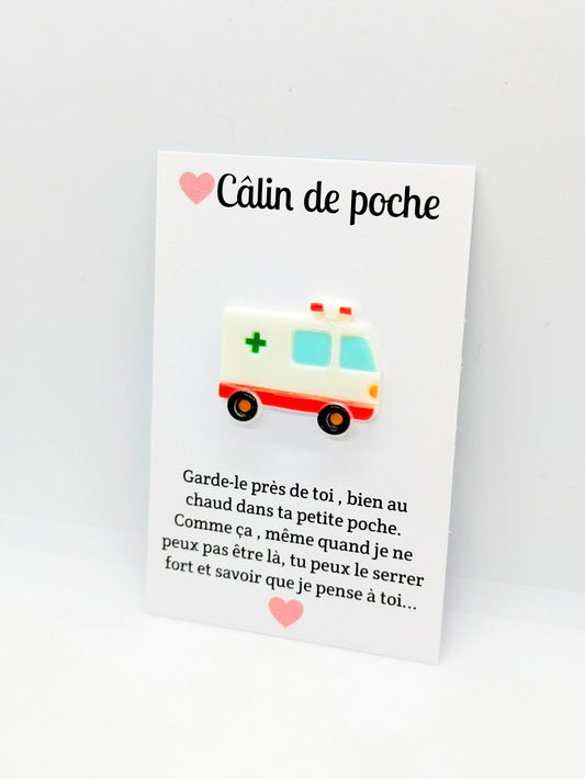 Carte “Câlin de poche” – Petite attention, cadeau à offrir, collection ref:A ref:A