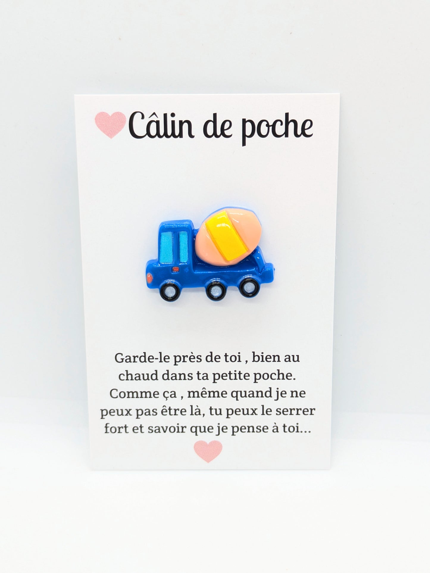 Carte “Câlin de poche” – Petite attention, cadeau à offrir, collection ref:A