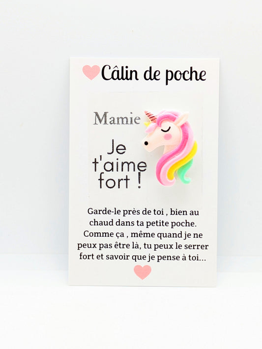 Carte “Câlin de poche” – Petite attention, cadeau à offrir, collection