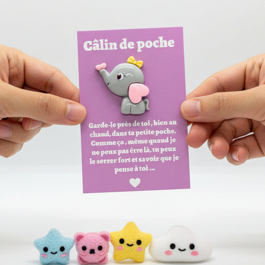 1/2/3pcs En Bois Un Petit Câlin Pour Mon Câlin De Poche Bestie, Jeton 1/2/3pcs En Bois Un Petit Câlin Pour Mon Câlin De Poche Bestie, Jeton