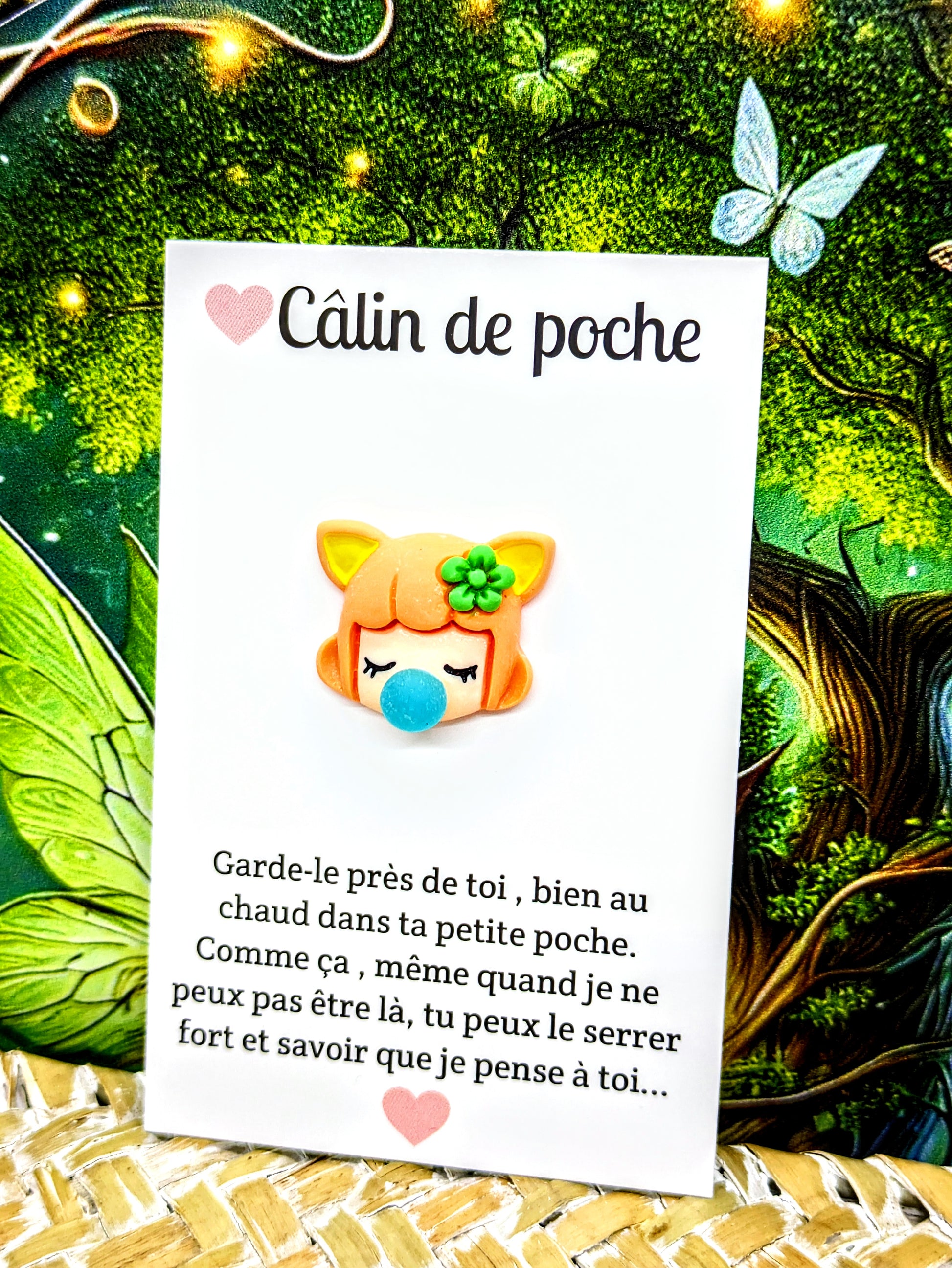 Câlin de poche chewing-gum orange