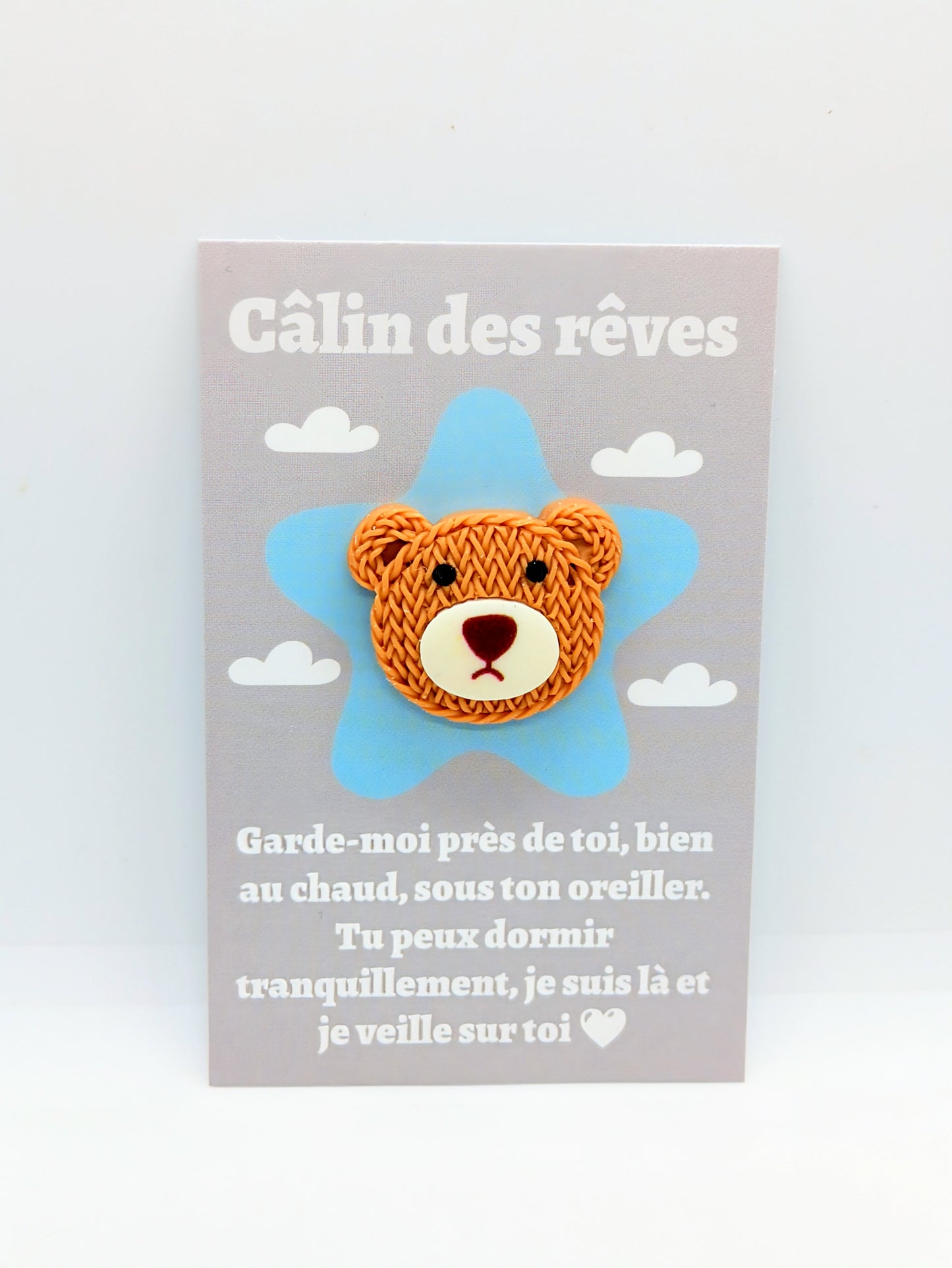 Carte “Câlin de poche” – Petite attention, cadeau à offrir, collection