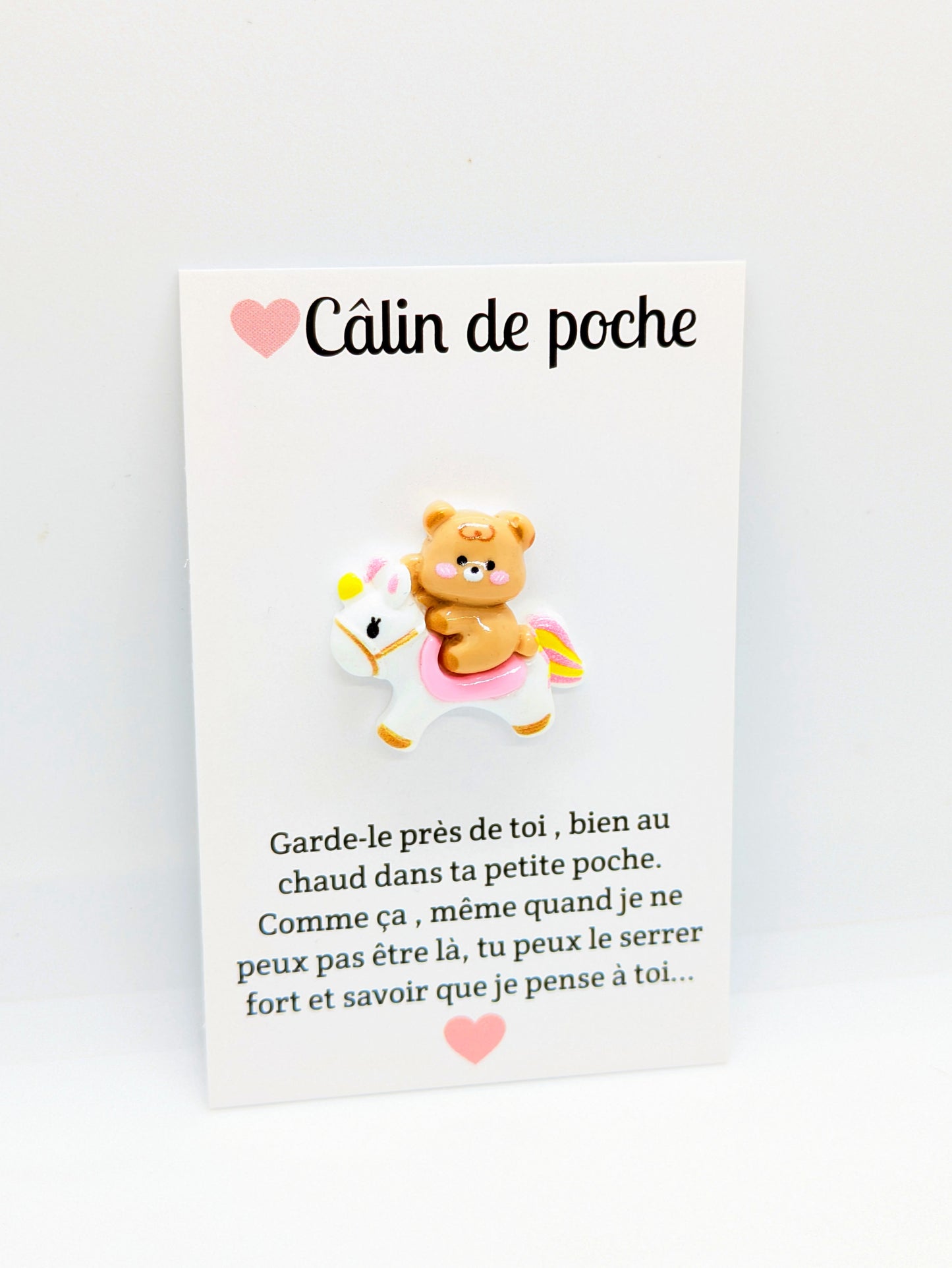 Carte “Câlin de poche” – Petite attention, cadeau à offrir, collection
