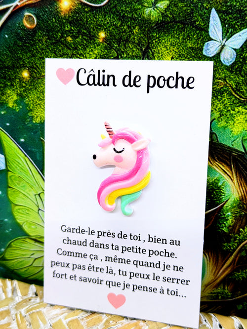 Câlin de poche licorne
