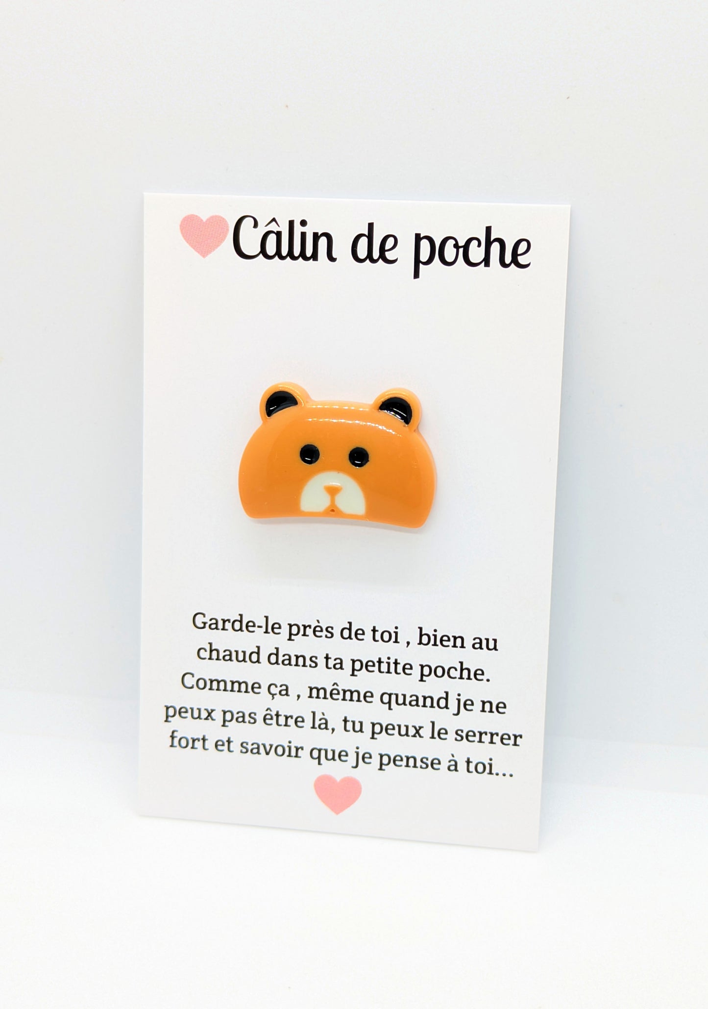 Carte “Câlin de poche” – Petite attention, cadeau à offrir, collection