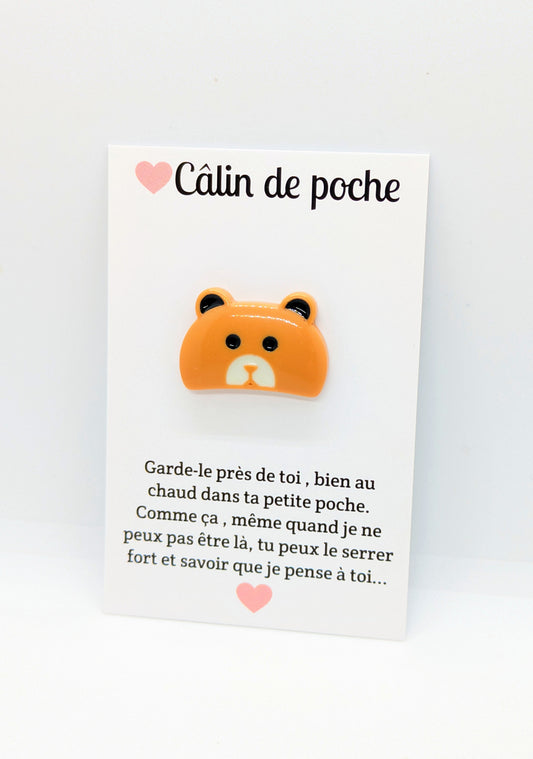 Carte “Câlin de poche” – Petite attention, cadeau à offrir, collection